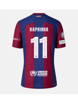Moški Nogometna dresi replika Barcelona Raphinha Belloli #11 Domači 2023-24 Kratek rokav